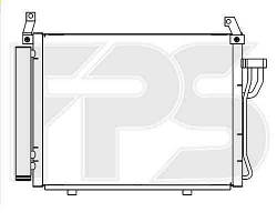 Радіатор кондиціонера Hyundai i10 2008-2010