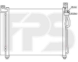 Радиатор кондиционера KIA_PICANTO 04-08