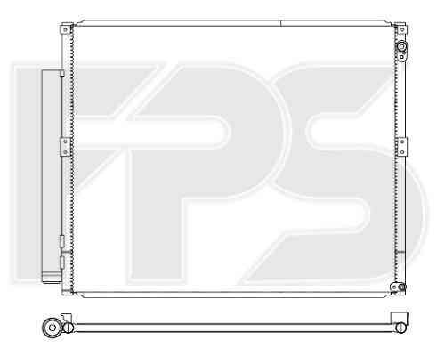 Радиатор кондиционера LEXUS_GX 470 03-09, TOYOTA_LAND CRUISER PRADO 03-09 (J12)