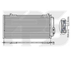 Радіатор кондиціонера HONDA_CIVIC 95-00 EUR