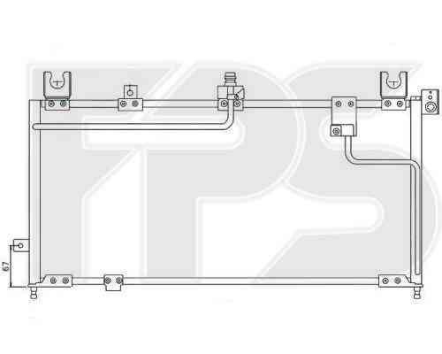 Радиатор кондиционера MAZDA_323 95-98 C (BA)/323 95-98 S (BA)