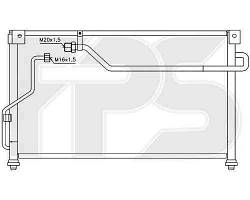 Радиатор кондиционера MAZDA_626 92-97 (GE) SDN/HB/MX6 91-98