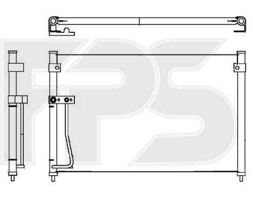 Радиатор кондиционера Mazda 626 GF / GW (NRF) FP 44 K397