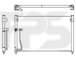 Радиатор кондиционера Mazda 626 GF / GW (NRF) FP 44 K397