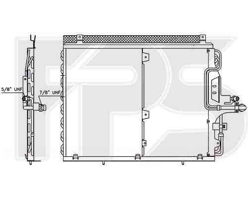 Радиатор кондиционера MERCEDES_124 84-96 (E-CLASS)