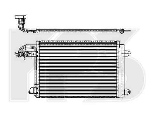 Радиатор кондиционера VW / Skoda / Seat (Koyoair) FP 74 K472-X