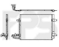 Радіатор кондиціонера VW_CADDY 04-10/TOURAN 03-06/TOURAN 06-10