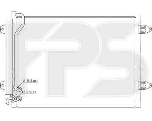 Радиатор кондиционера VW_PASSAT 05-10 (B6)/PASSAT 11-15 (B7)/PASSAT CC 08-12