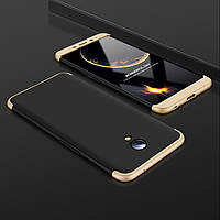  Чохол GKK 360 для Meizu M6S Чорно-золотий