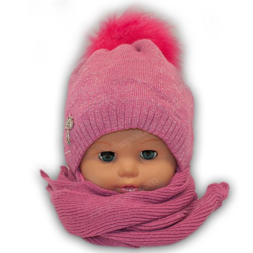 шапка и шарф для девочки