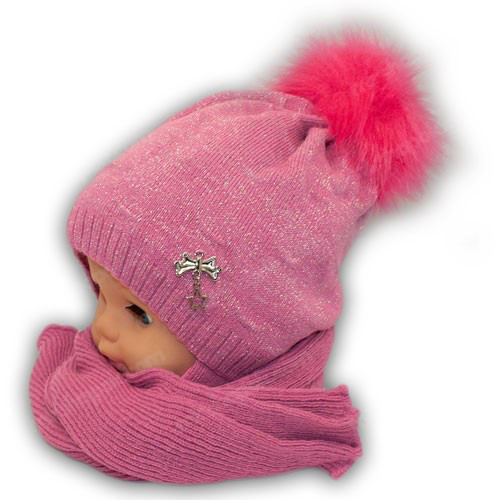 шапка и шарф для девочки