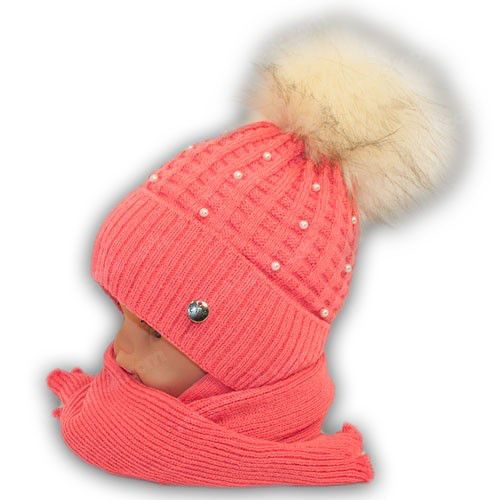 шапка и шарф для девочки