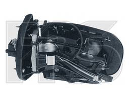 Дзеркало ліве електро з обігрівом без кришки асферич 7pin з покажчиком повороту без підсвічування 210 1995-99