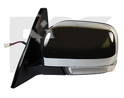 Дзеркало ліве електро з глянцевим обігрівом складається 10pin з покажчиком повороту з підсвічуванням Pajero 200