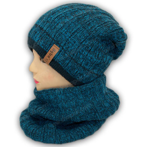 Комплект для мальчика - шапка шарф хомут