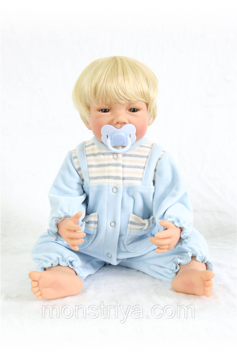 Лялька-пупс реборн Хлопчик повністю вініл-силіконовий, фото 1
