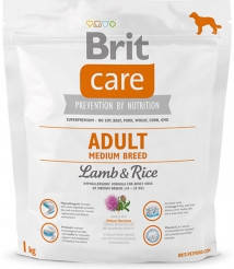 Корм Brit Care Adult Medium Breed Lamb&Rice з рисом та ягням для дорослих собак середніх порід, 1 кг