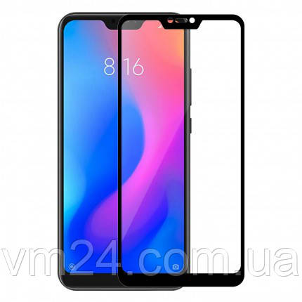 Захисне скло Full Glue для Xiaomi Redmi Mi A2 Lite Black, фото 1