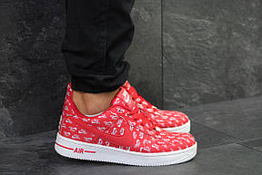 Чоловічі кросівки Nike Air Force,червоні з білим 41,44 р, фото 2