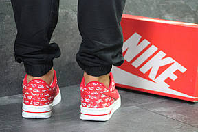 Чоловічі кросівки Nike Air Force,червоні з білим 41,44 р, фото 3