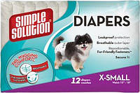 Ss10585 Simple Solution Disposable Diapers Подгузники для собак, 12 шт, 45-57 см