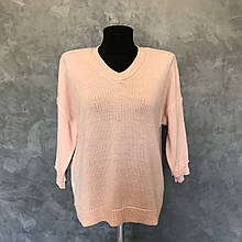 Жіночий светр 1/2. Розмір XS, S, M, L. Колір пудра