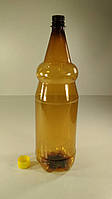Пляшка ПЕТ пластикова харчова 2.0 л коричнева з кришкою (72 шт/уп)