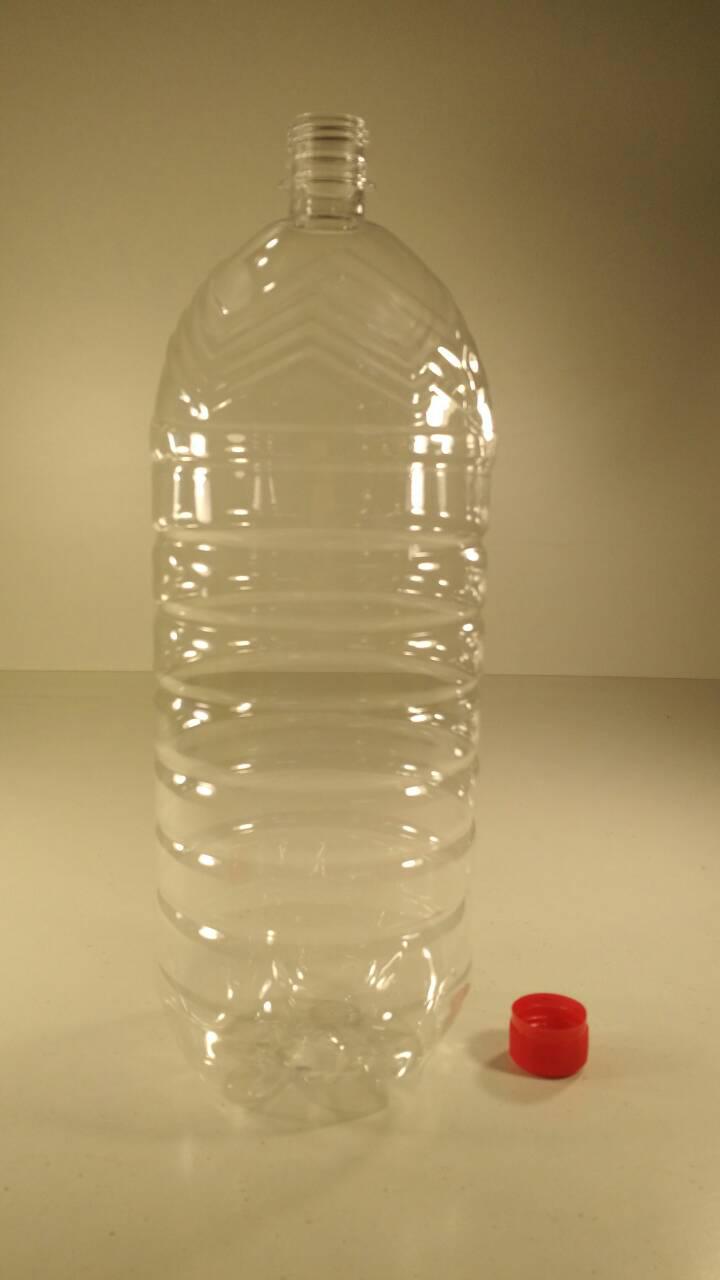 Пляшка ПЕТ пластикова харчова 3.0 л, прозора з кришкою (30 шт/уп)