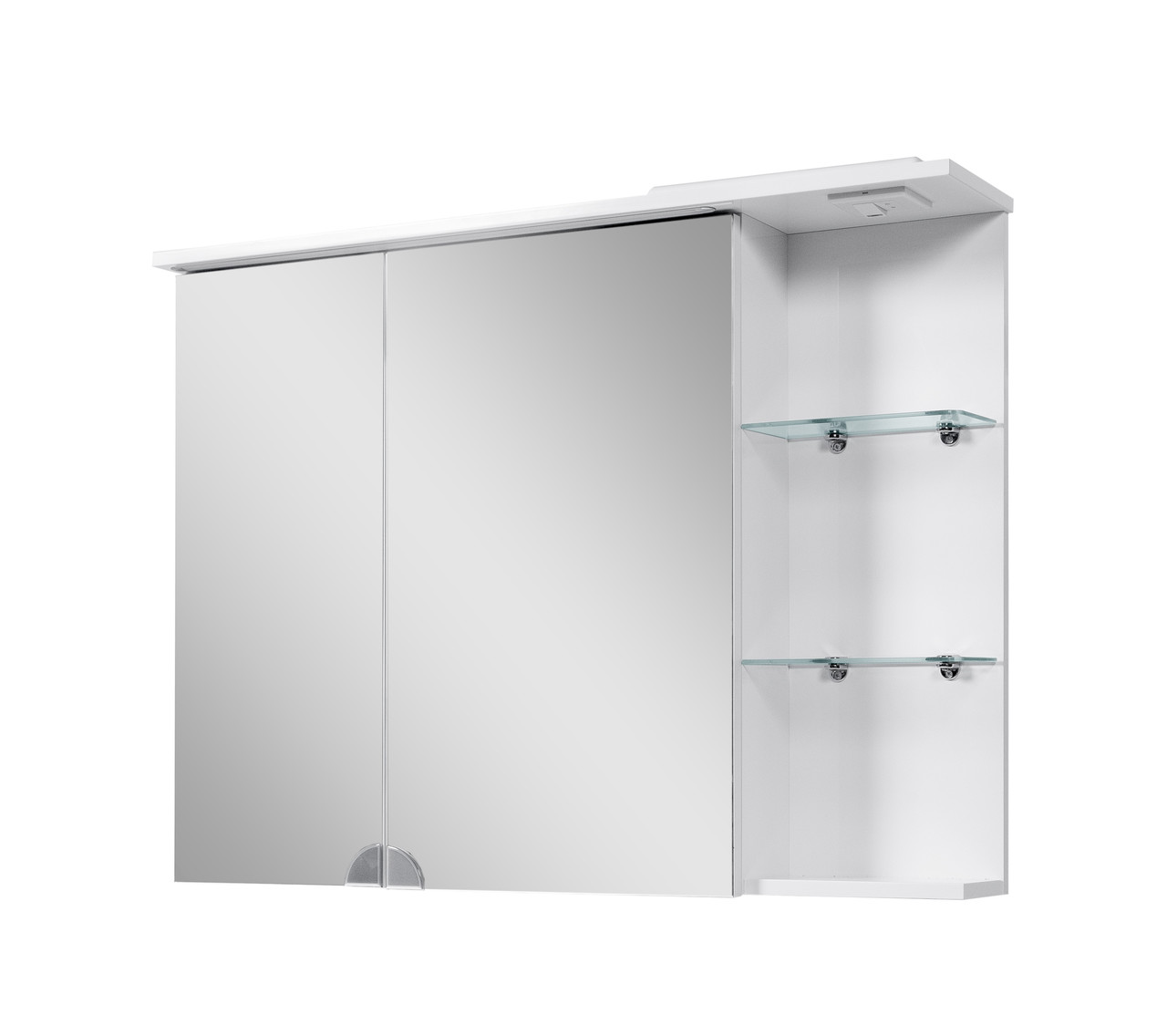 Шкаф Навесной с Зеркалами для Ванной Комнаты СИМПЛ 100 LED Подсветка ...