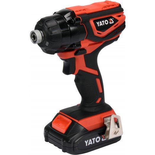Акумуляторний ударний шурупокрут гайковерт YATO 1/4" 18 В 160 Нм 2 А·год