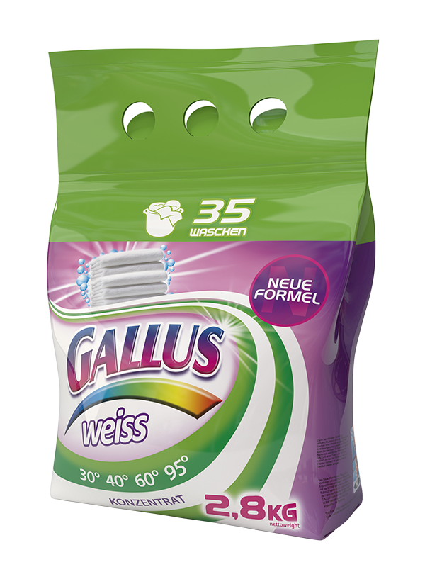 Пральний порошок Gallus Weiss 2,8 кг 35 прань для білого