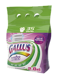 Пральний порошок Gallus Weiss 2,8 кг 35 прань для білого