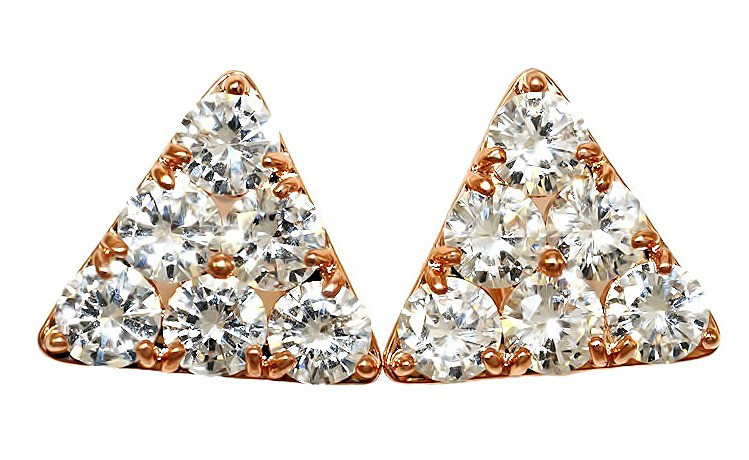 Сережки з італійським замком. Камені: білий циркон. Колір: позолота з кр.від. Діаметр: 2 см