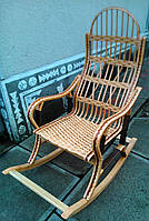 Плетеное кресло качалка из лозы | кресло-качалка для отдыха садовая для дачи