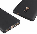Тонкий бампер, чохол-накладка для Xiaomi Redmi 5 plus, колір чорний, фото 2