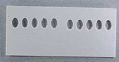 Органайзер для нитки муліне, 10 місць на палітрі, розмір 115х50 мм