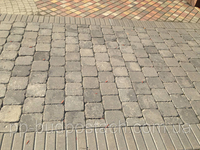 Тротуарная плитка Квадрат Антик (160х160) серая Тротуарная плитка Квадрат Антик (160х160) серая