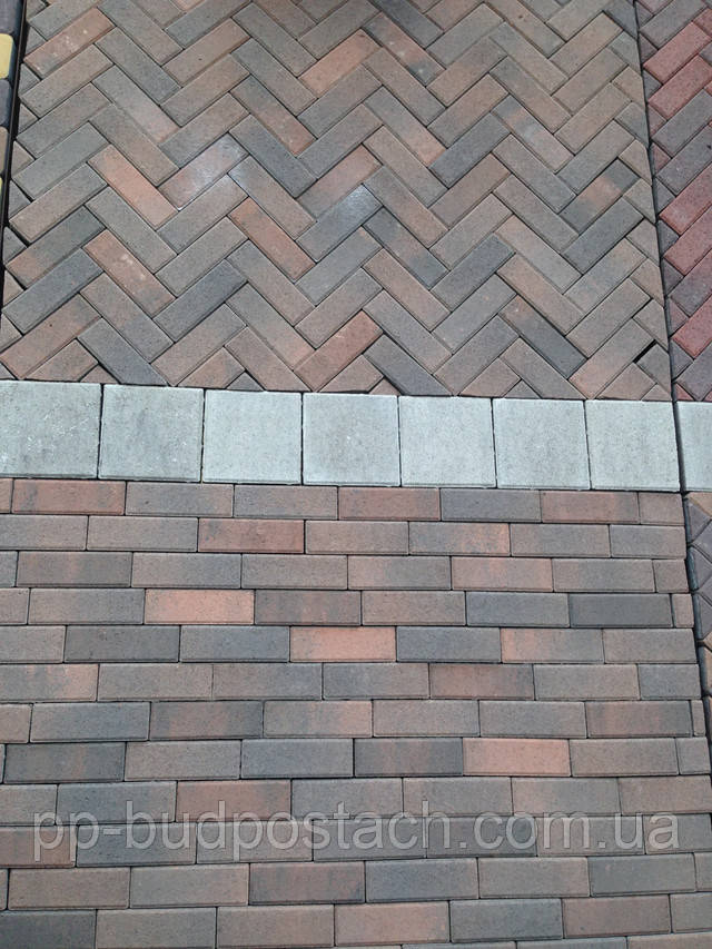 Тротуарная плитка Кирпич узкий Тротуарная плитка Кирпич узкий