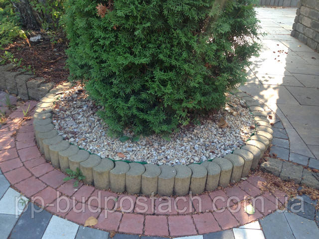 Тротуарная плитка Столбик фигурный круглый Золотой Мандарин Тротуарная плитка Столбик фигурный круглый Золотой Мандарин