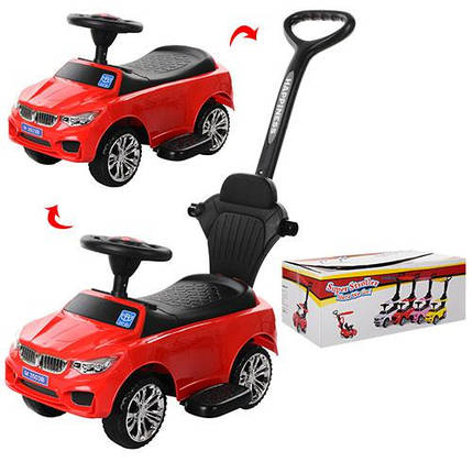 Толокар каталка BMW Bambi з батьківською ручкою та MP3, фото 2