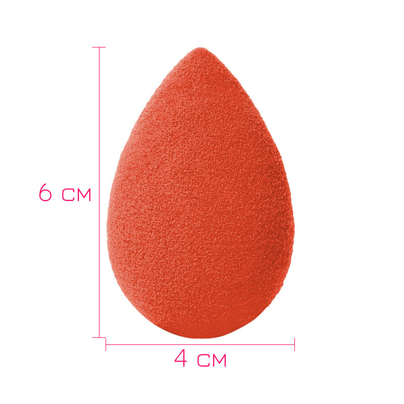 Beauty Спонж / Чудо-спонж яйцо для жидких основ (Кораловый) (Размер 6см*4см) - фото 2 - id-p766808826