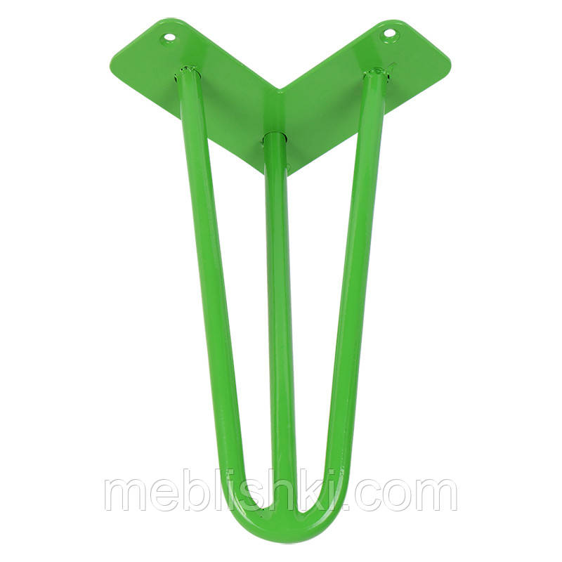 Ніжка меблева HAIRPIN Leg 3ROD Small h36 см, зелена