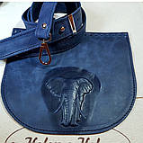 Клапан для сумки "Слон". Колір "Синій", фото 2