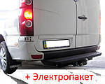 Фаркоп - Volkswagen Crafter Мікроавтобус (2006--) L=3660/4370, бампер із підніжкою, з'ємний литий на пластині