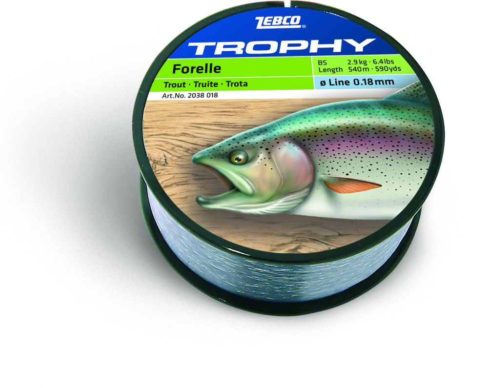 Волосінь Zebco Trophy Forelle, 0,22 мм, 540 м, 4,2 кг (2038022)