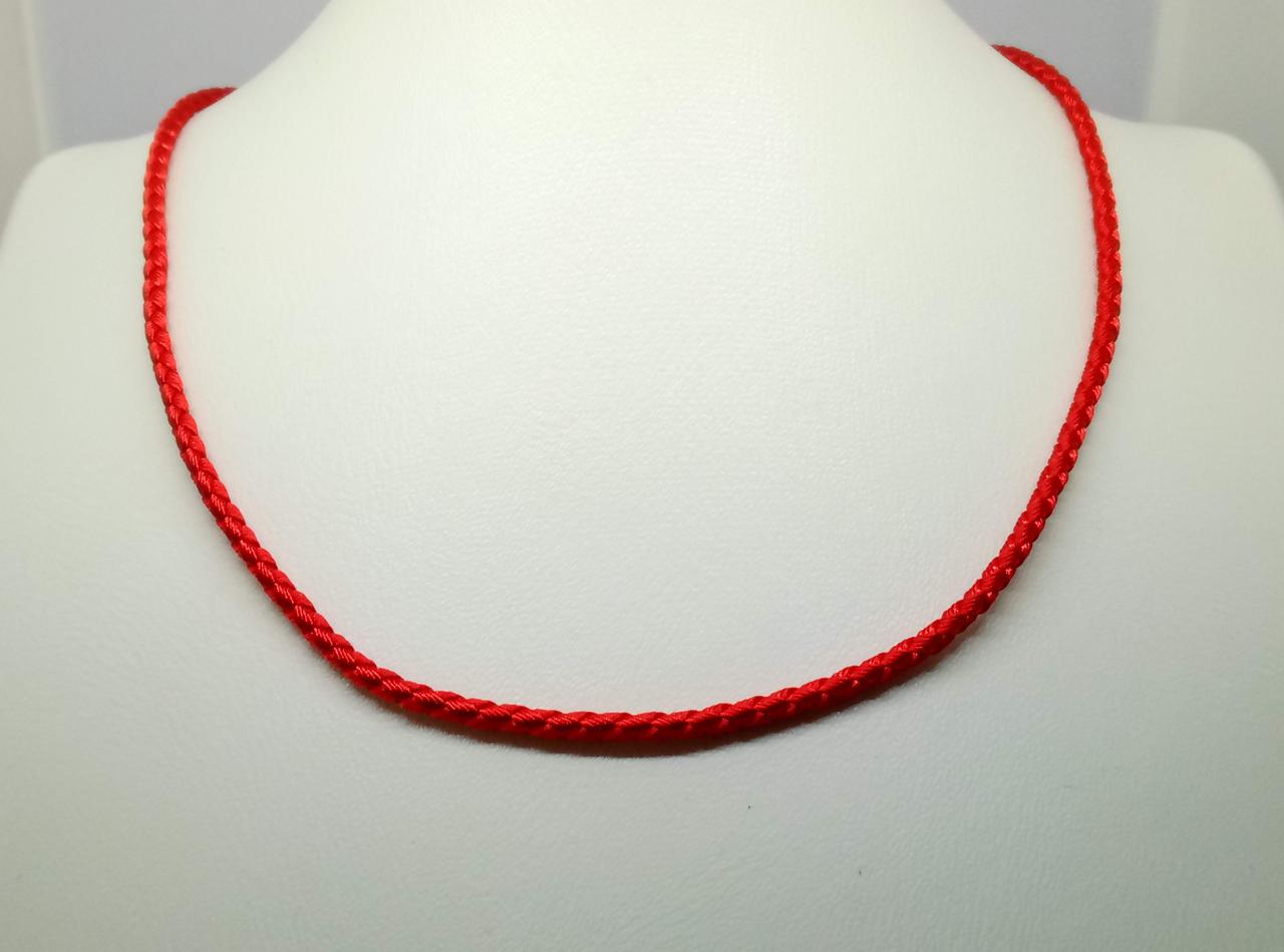 Ювелірний шовковий шнурок з золотими вставками. ПК102.1И 45, фото 1