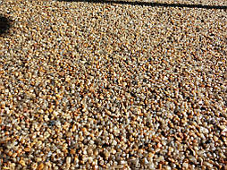 Так выглядит каменный ковер в лучах солнца вблизи.