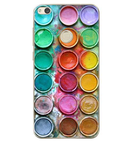 Чохол силіконовий бампер для Huawei P8 lite 2017 з малюнком Фарби