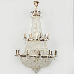 Люстра кришталева для залу великої кімнати
