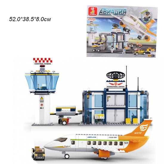 Конструктор SLUBAN Аеропорт М38-В0367 Авіація 678 деталі, фото 1